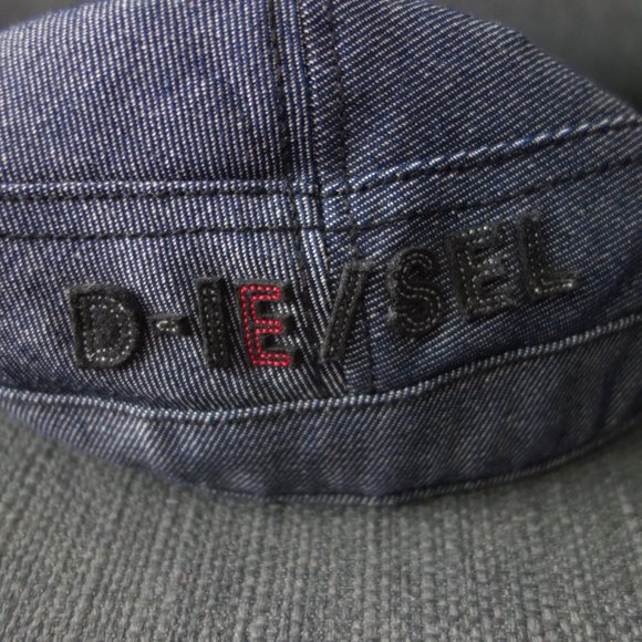 Diesel Pro V HP Cabbie Style Blue Denim Hat Size 11 - Picture 5 of 16